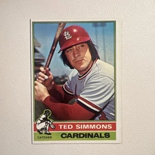 1976 Topps Baseball Card #290 Ted Simmons St. Louis Cardinals