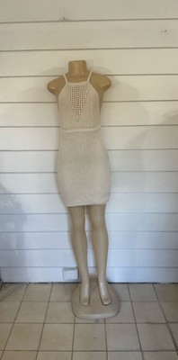 New Zara Woman Short Knit Crochet Halter Dress Ivory Ecru Ribbed Size S Y558B | eBay New Zara Woman Short Knit Crochet Halter Dress Ivory Ecru Ribbed Size S Y558B | eBay