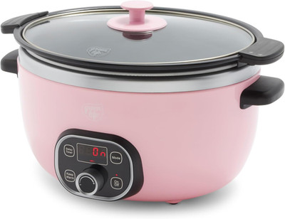 6QT Slow Cooker, Non-Toxic Pfas-Free Ceramic Nonstick Removable Interior Bowl, P