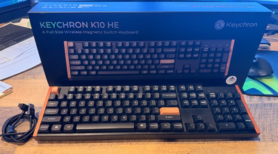 Keychron K10 HE Hall Effect Keyboard, Gateron Double-Rail Magnetic Nebula Switch
