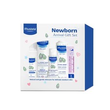Mustela Newborn Arrival Gift Set - Baby Skincare Bath Time Essentials - Natu...