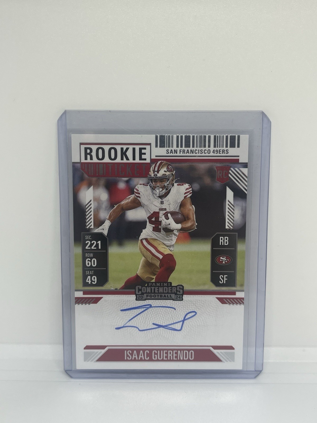 2024 Panini Contenders - #138 Isaac Guerendo Rookie Ticket Auto