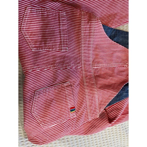 Mini Boden Childrens Red & White Railroad Striped Play Overall Pants 8 Years - Picture 9 of 10
