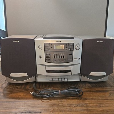 Sony CFD-Z500 AM/FM Radio CD & Cassette Boombox Everything Tested And Works