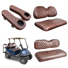 Golf Cart Owners Seat Covers - Club Car Precedent Front Rear Brown
