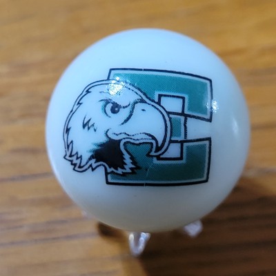 EASTERN MICHIGAN UNIVERSITY MARBLE COLLEGE SHOOTER 1'' SZ STAND EAGLES COLLECTOR 