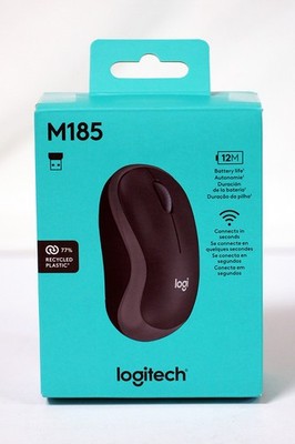 Logitech M185 Wireless Mouse 2.4ghz w/ USB Mini Receiver 12-month Battery NEW!