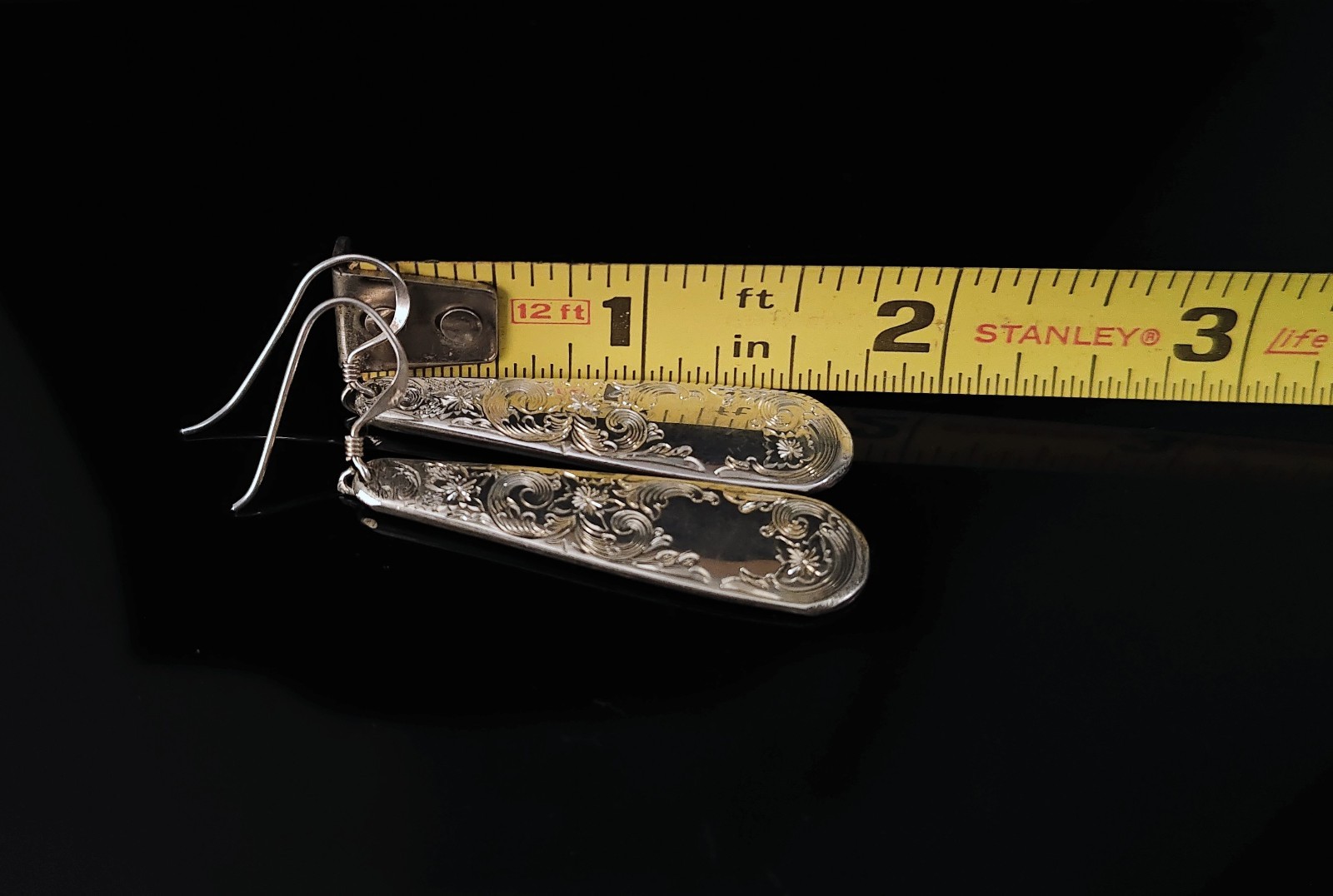 Handcrafted Solid Sterling Spoon Handles Earrings… - image 11