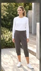 NWT Halara High Waisted Ruched Yoga Pedal Pusher Heathered Joggers XL Athleisure