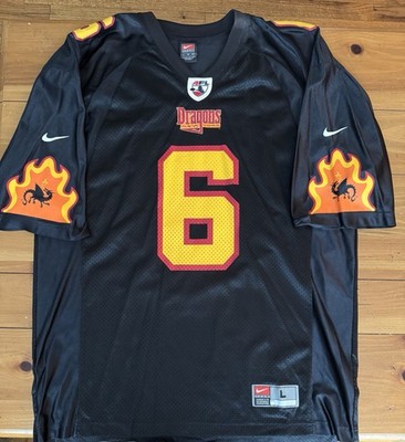 Vintage New York Dragons AFL Arena Football Nike Jersey Men's L #6 Black