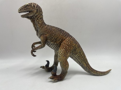 DROMAESAUR DINOSAUR, Made by AAA, Hard Rubber Toy, 11" Tall - Picture 6 of 10