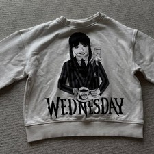 Zara Wednesday Addams Girls Sweatshirt 6-7