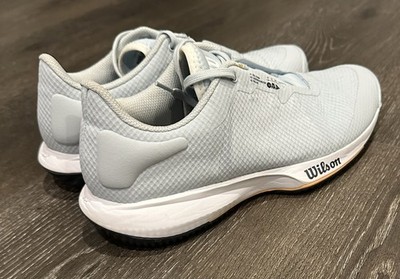 Wilson Kaos Swift women s tennis athletic shoes white blue Size 8