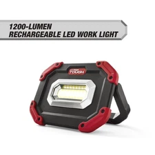 Rechargeable 1200 Lumen LED Portable Work Light with Stand Red Black Flood Light