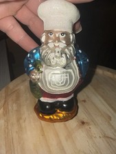 KURT ADLER POLONAISE Santa CHEF ORNAMENT Cook Baker Restaurant W/Fish