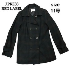 J.PRESS RED LABEL Wool Peacoat L Size Navy Sh...