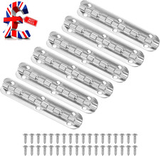 6-Pack Door Hinges, 2-9/16In (65Mm) Electroplated Iron Interior Door Folding But