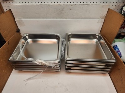 Lot 5 Vollrath 90122 Super Pan 3 S/S 2/3 Size x 2.5'' D Food Pan
