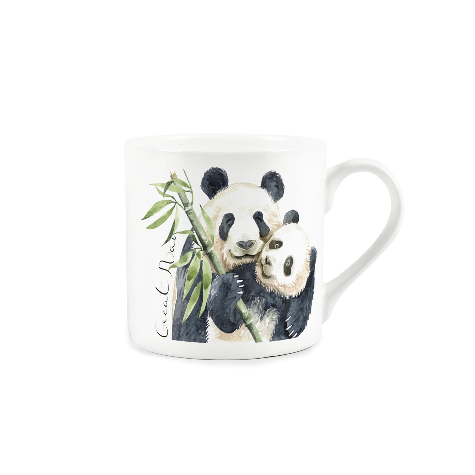 Panda Great Nan Wildlife Mug - Bone China White Coffee/Tea Present Gift