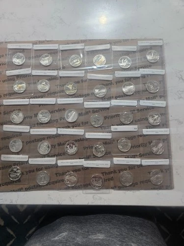 Lot of 30 Silver Proof Quarters Mix Years and Mint Marks