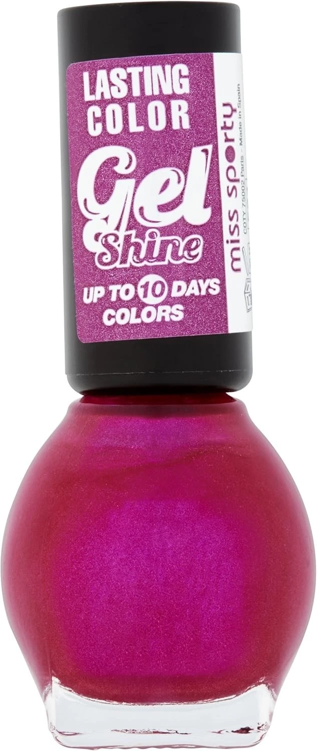 Miss Sporty Lasting Colour Gel Shine Nail Polish, Grape On The Cake (PACK OF 2)