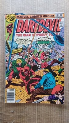 DAREDEVIL #136 - 1976 Marvel Comics   vs JESTER  Marv Wolfman