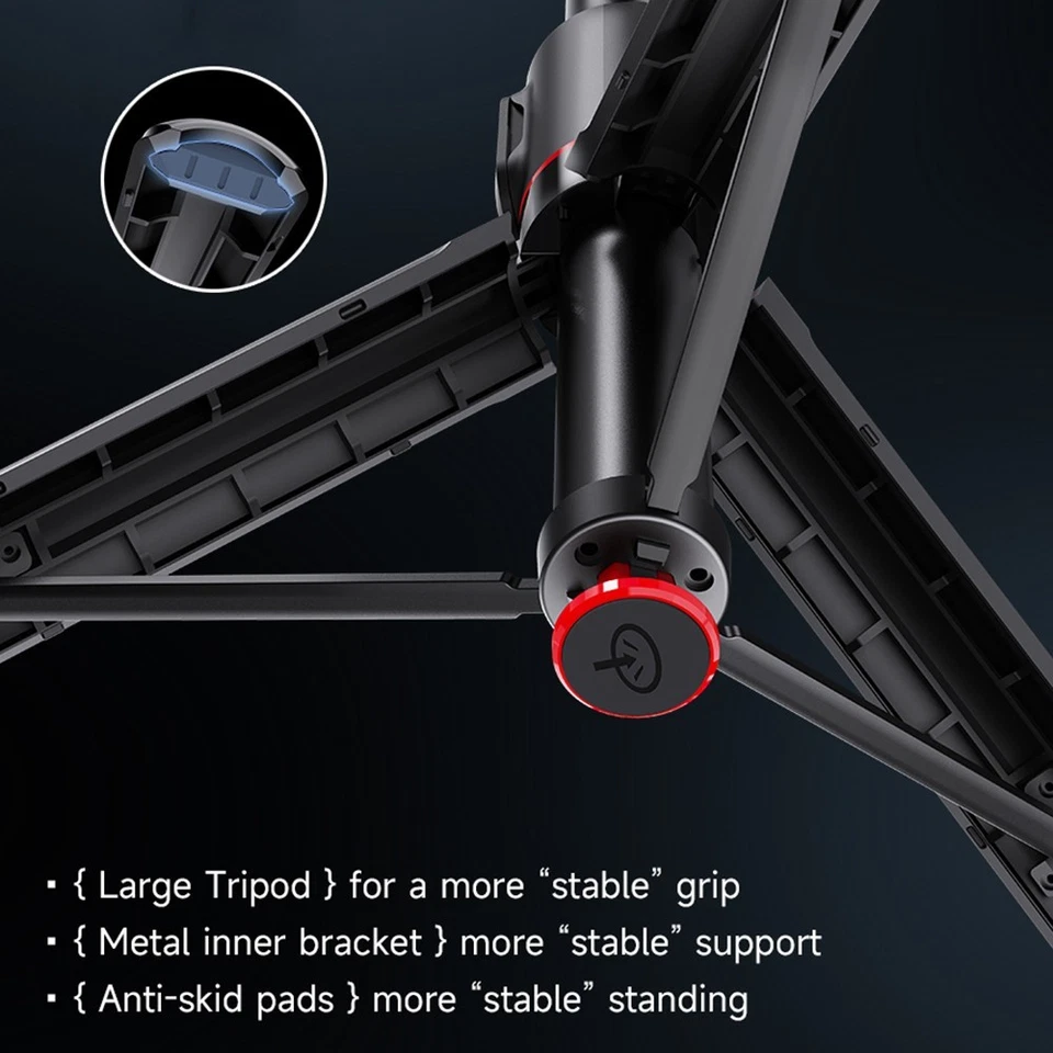 Trípode automático emergente para selfies de 70" con soporte para teléfono celular extensible remoto Foto 3 de 4