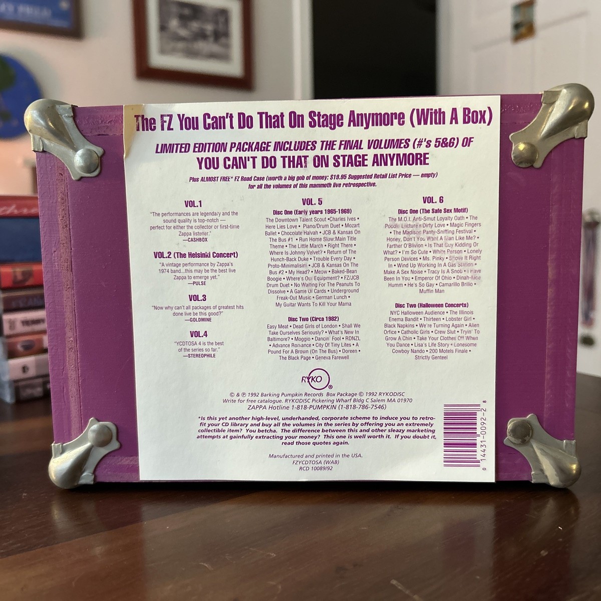 You Can't Do That On Stage Anymore, Vol. 1-6, -- The CRATE Box Set