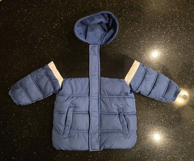 Boys Size 2T iXtreme Puffer Jacket Blue Black Cold Winter Weather Stay Warm...