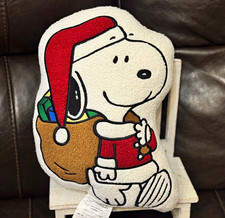 Peanuts Snoopy Christmas Santa Hat Plush Pillow