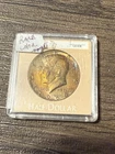 TONED 1966 Kennedy Half Dollar Silver Coin Round- Rare Beautiful Rainbow Toning