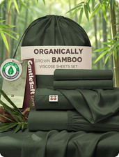 Bedsure Purewoven Organically Grown Bamboo Viscose Queen Sheet Set  Cooling Bed