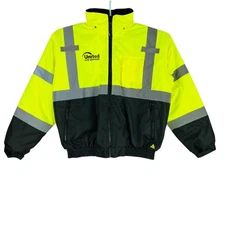 Class 3 ANSI/ISEA Mens Reflective Visibility Safety Jacket with Hood XL 107-2020