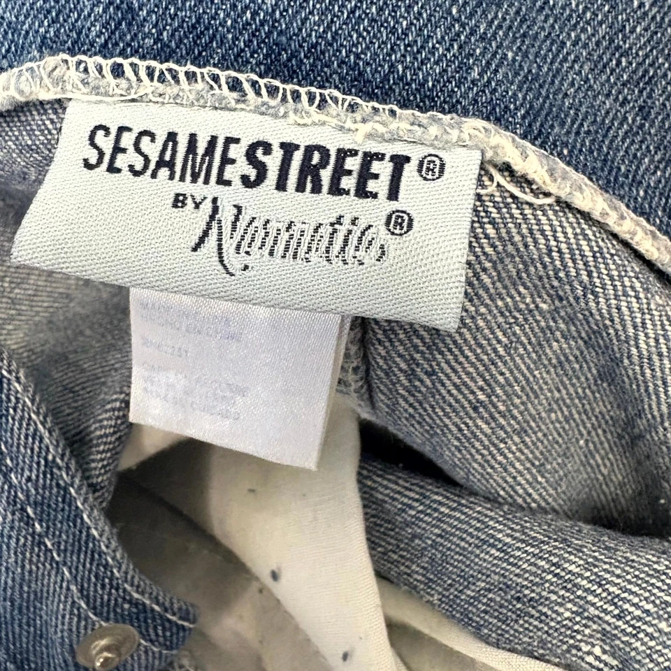 Macacão e camisa polo vintage Y2K Sesame Street conjunto com chapéu 12 M Cookie Monster - Imagem 4 de 4