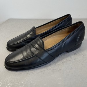 Vintage Cole Haan Penny Loafers 10M Black Leather Handmade in Italy Slip On Cole Haan Italy | eBay main image 4