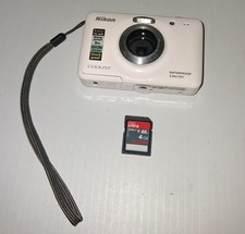 Nikon COOLPIX S30 10.1MP 3x Zoom Water Proof Shock Proof Digital Camera White