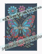 1000 piece jigsaw puzzle Botanical Butterfly Garden Style floral stencil