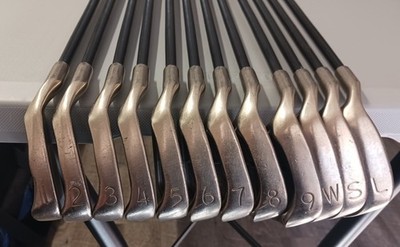 Ping ISI Nickel Black Dot Graphite Shaft Left Handed LH Iron Set 1-PW,SW,LW U44