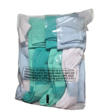 Tommie Copper 4 Pack ErgoFit Compression WOTC Socks- Blue/Green Large