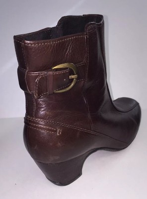 Brown Leather Ankle Boots Active-Air 