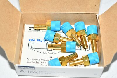 #ad Pack of 8 NEW PARKER 4MA2N B Tube End Adapter Brass A lok x M 1 4 Inch x 11 8 I $16.98