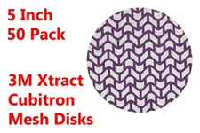 3M™ 710W Xtract™ 5" Net Sanding Discs Cubitron II ™ Hook and Loop 50 Pack