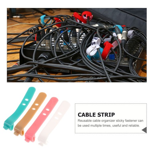 16 pièces cordon gardien câble attache téléphone fil support faisceau sangles attaches - Photo 4/11