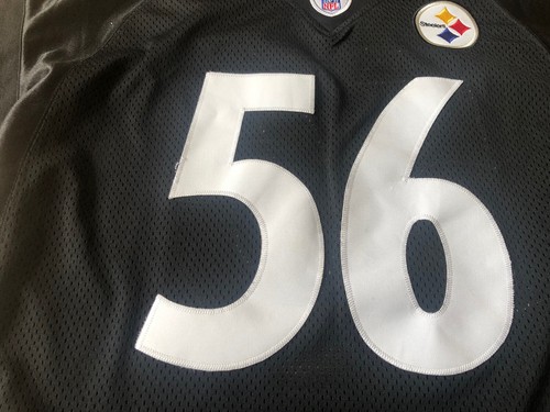 100% Authentic Pittsburgh Steelers #56 Woodley Pro Cut football jersey SZ 54 - Picture 4 of 12