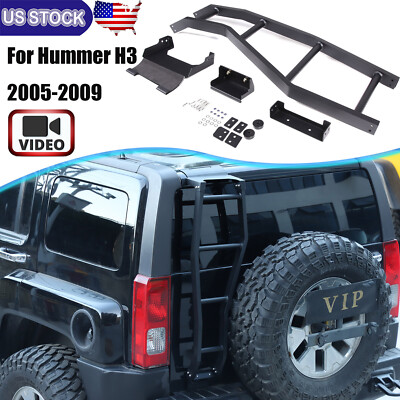Back Car Rear Door Tailgate Rack Ladder Climbing Step For Hummer H3 ...