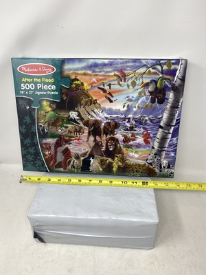 New Sealed, Melissa & Doug New Deluxe After The Flood Cardboard Jigsaw 500 Piece