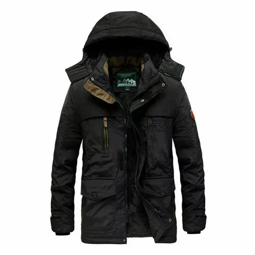 Herren Winterjacke Outdoor Jacke Warm Gefüttert Wasserdichte Parka Armee Mantel- - Bild 30 von 30