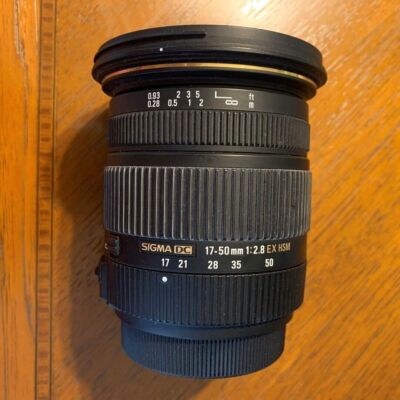 Sigma 17-50mm F2.8 EX DC HSM AF Zoom Lens FLD for Sony A Mount Working Tested