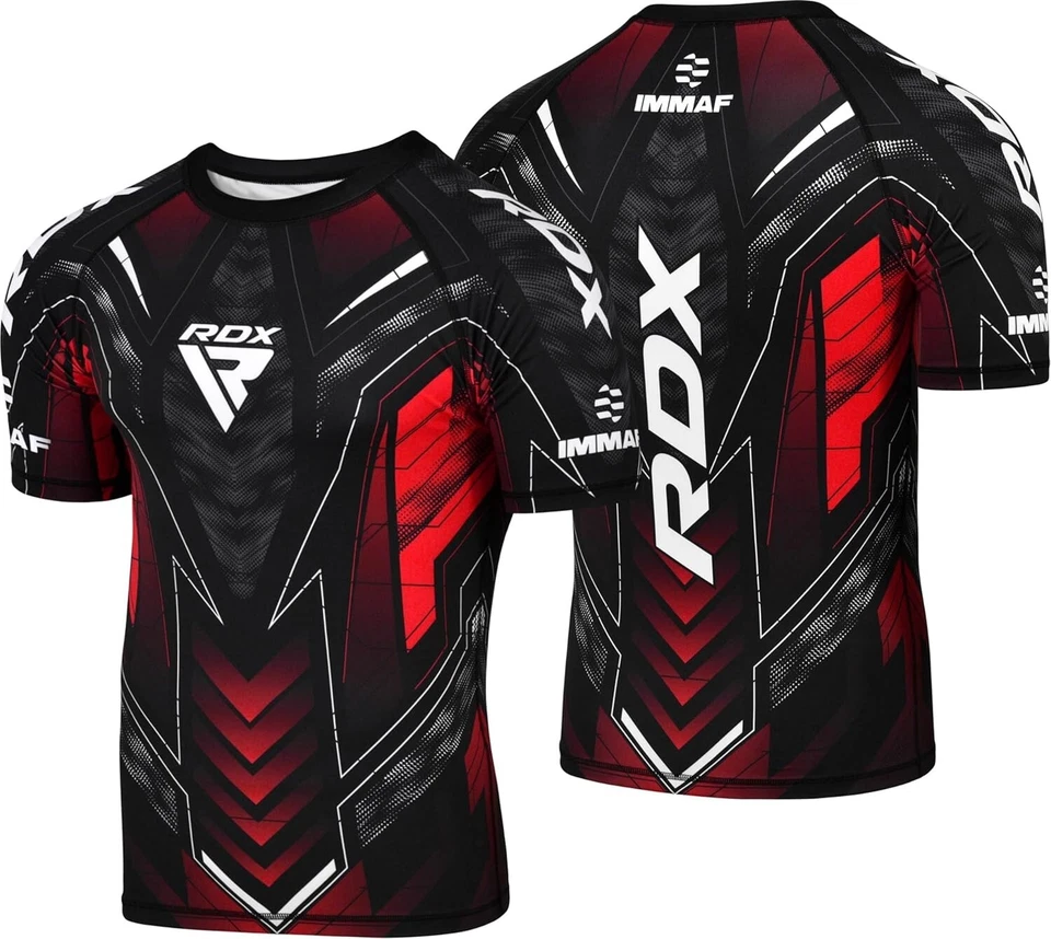 RDX IMMAF Approved Half Sleeves Compression T-Shirt Athletic