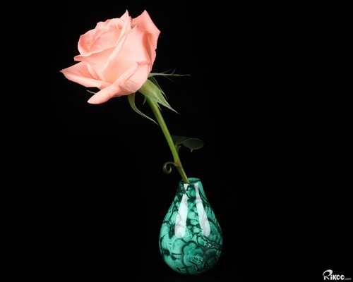 3.1" Malachite Carved Crystal Vase, Realistic, Crystal Healing - Picture 3 of 7